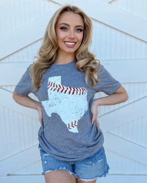 Unisex Baseball In “Texas” Comfy Tee - Live Love Gameday®