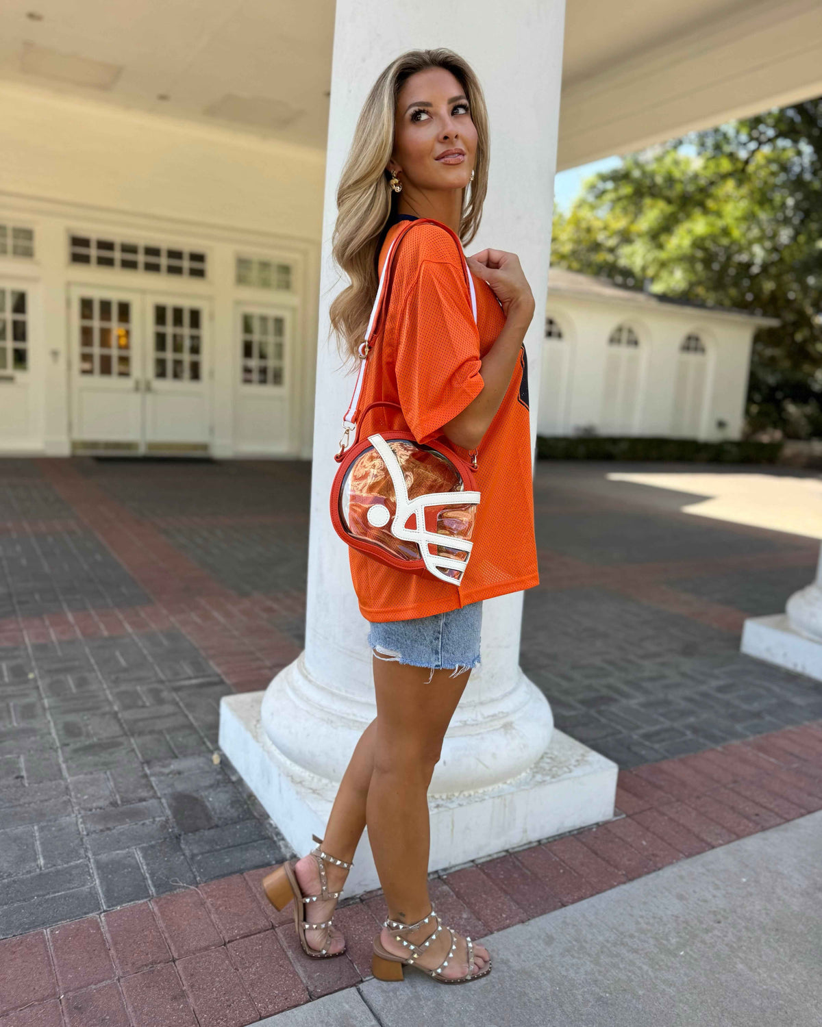 Orange + Navy Oversized "89" Jersey