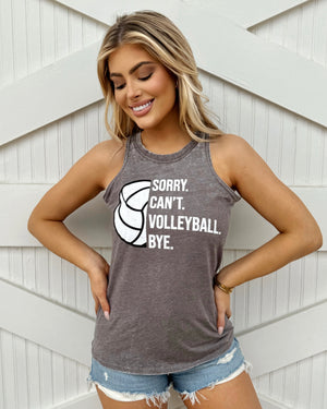 SORRY. CAN’T. VOLLEYBALL. BYE. Flowy Acid-Wash Tank - Live Love Gameday®