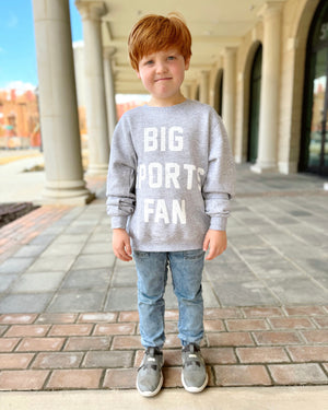 Youth “BIG SPORTS FAN” Cozy Pullover - Live Love Gameday®