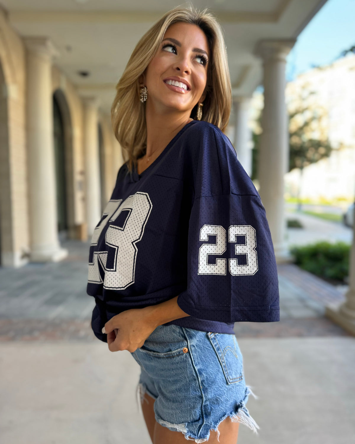 Navy “23” Mesh Jersey