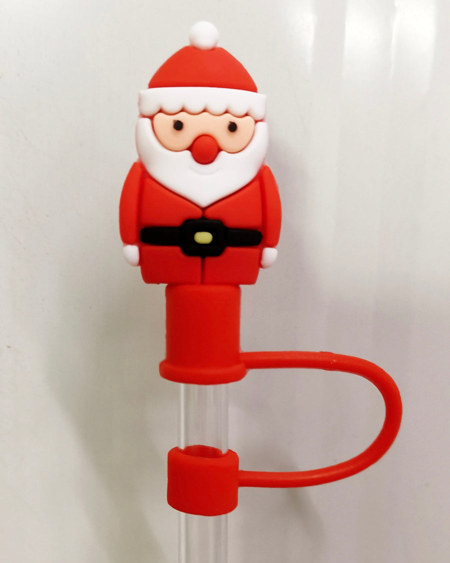 Santa Claus Tumbler Straw Topper (Ships Approx. 11/30) - Live Love Gameday®