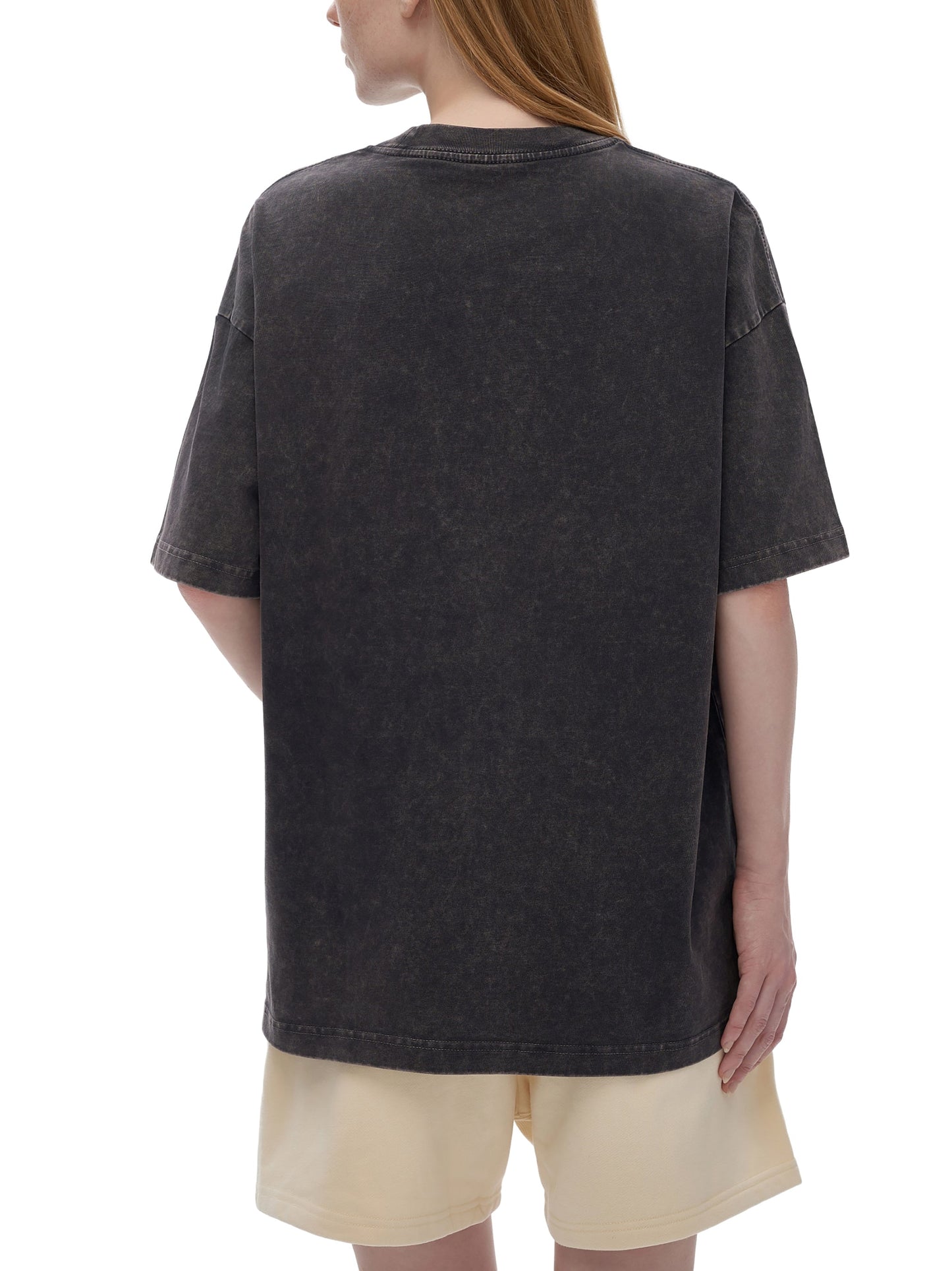 "F-Word" Snow-Washed Heavyweight Oversized Tee