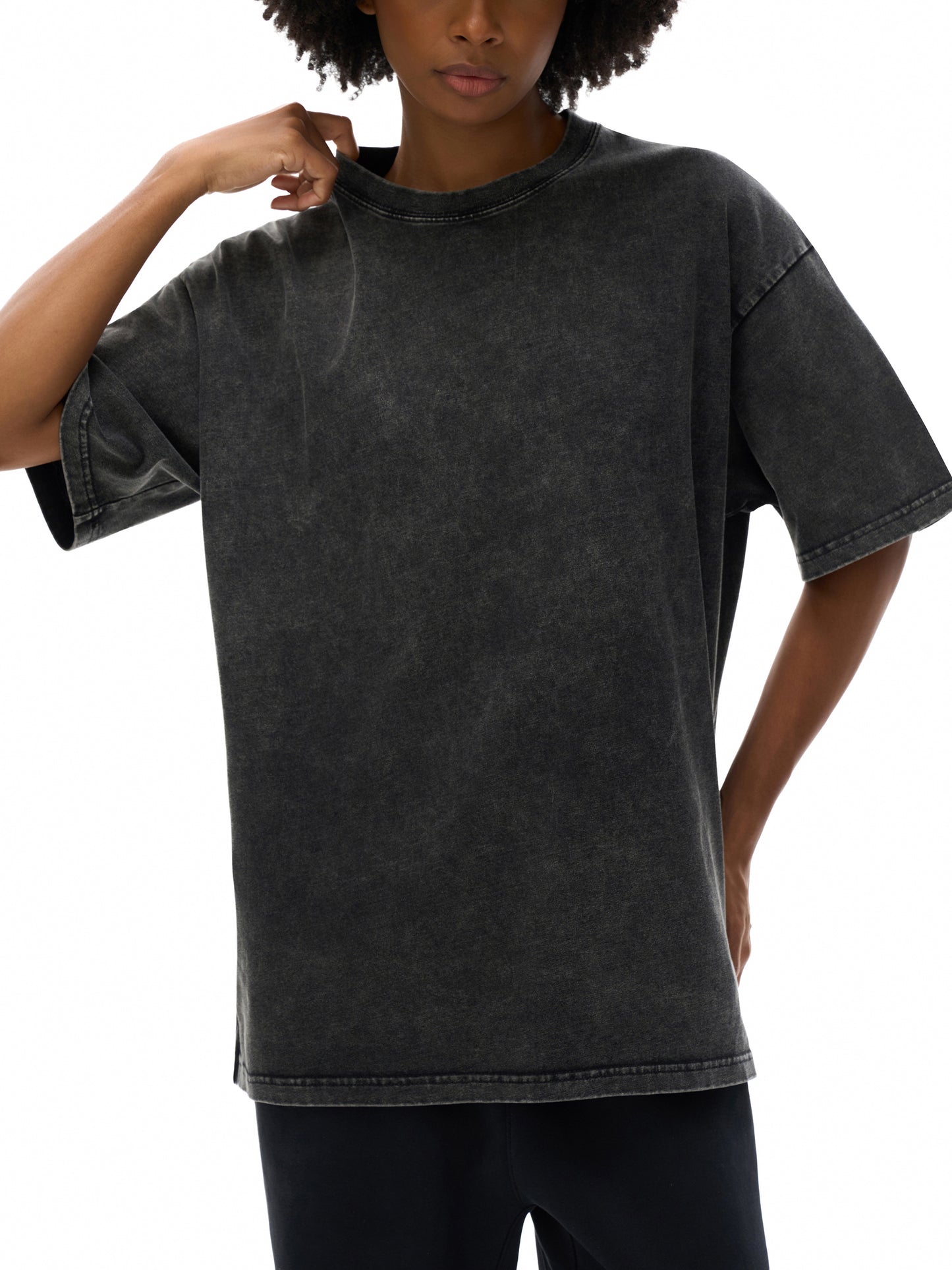 "Sorry. Can't. FOOTBALL. Bye." Snow Washed Oversized Cotton Tee