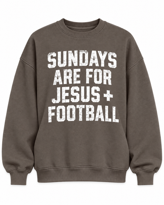 Fossil "Sundays Are For Jesus + Football" Sweatshirt