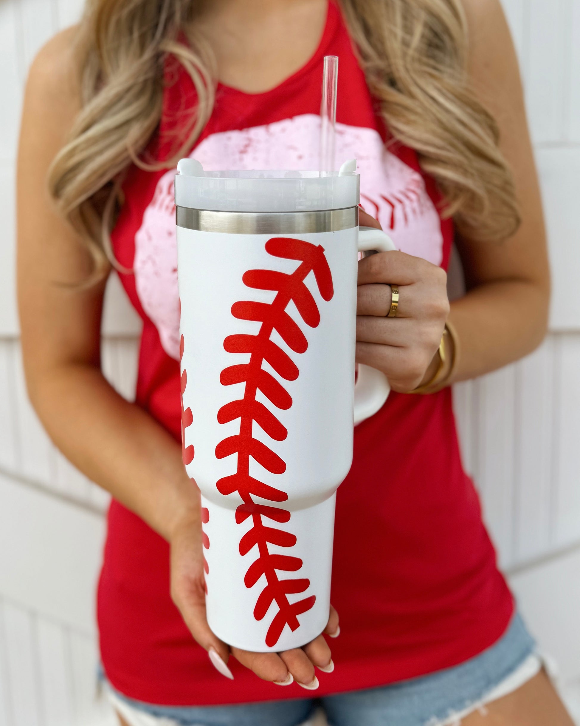 Pre-Order: Unisex Baseball 40 Oz. Tumbler (Ships Approx. 6/15) - Live Love Gameday®