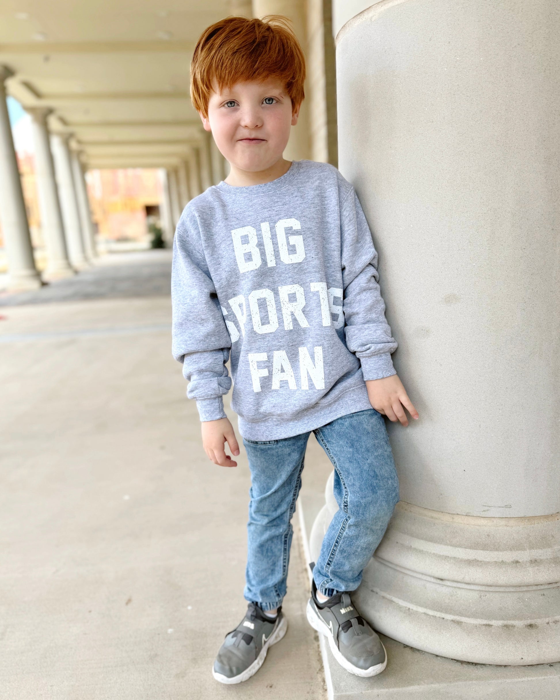 Youth “BIG SPORTS FAN” Cozy Pullover - Live Love Gameday®