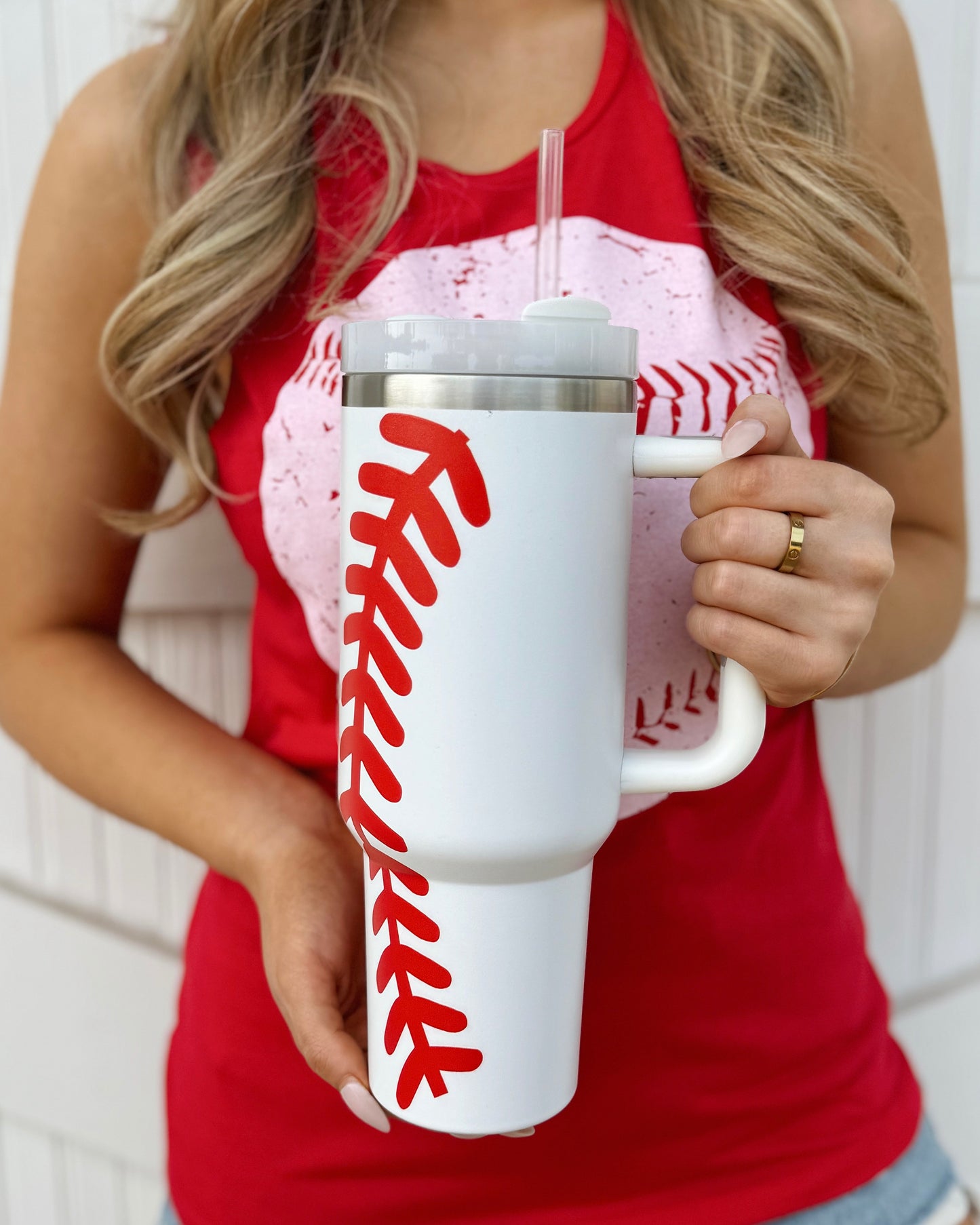 Pre-Order: Unisex Baseball 40 Oz. Tumbler (Ships Approx. 6/15) - Live Love Gameday®