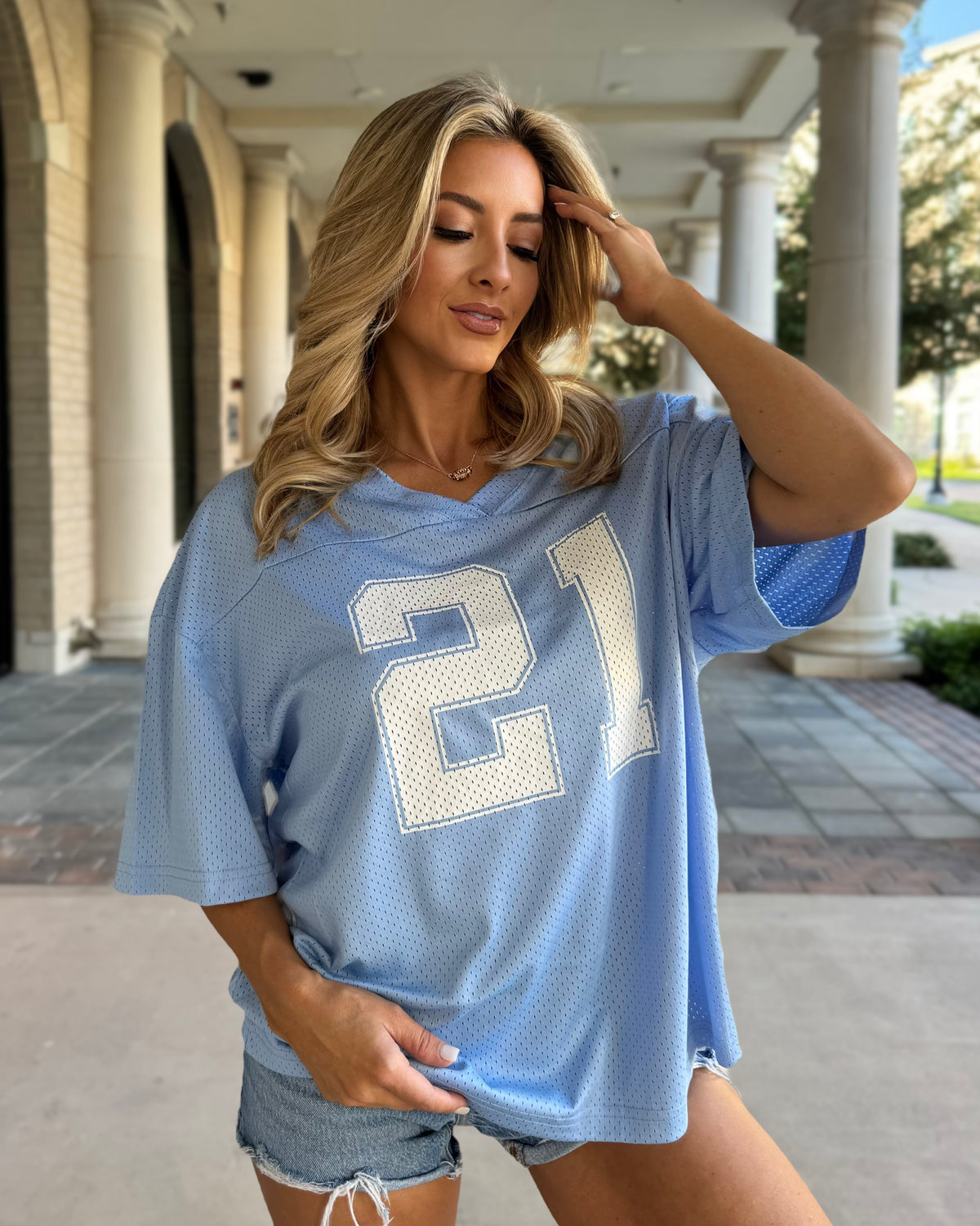Blue “89” Mesh Jersey