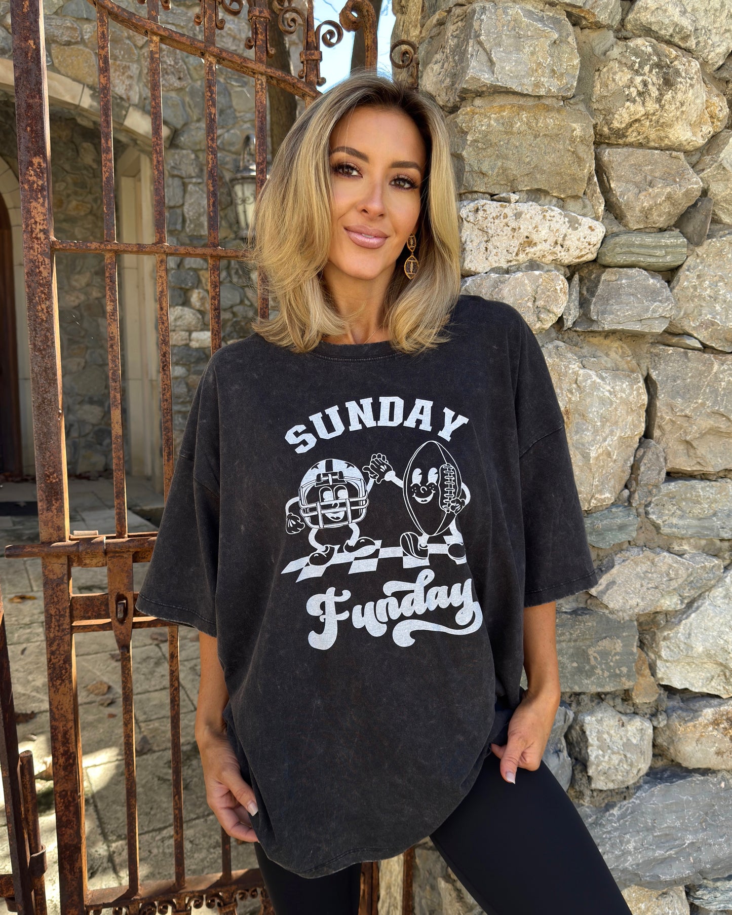 Super Oversized Retro “Sunday Funday” Top