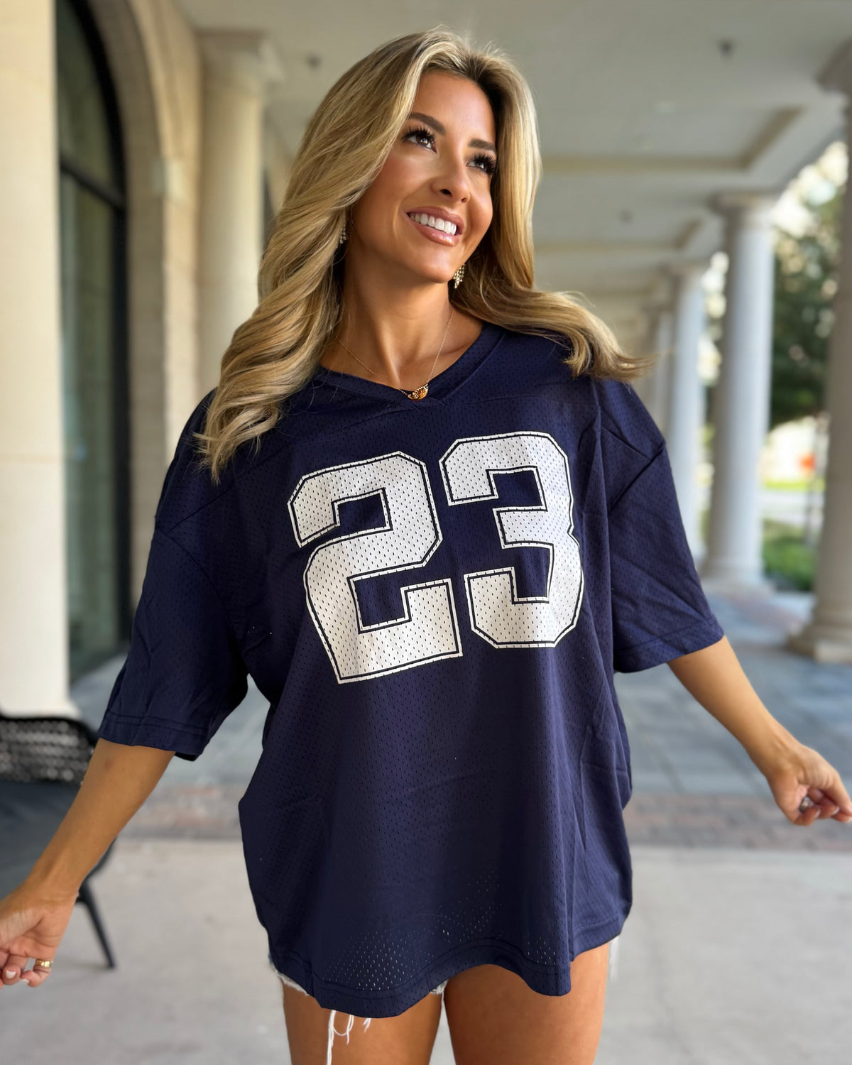 Navy “23” Mesh Jersey
