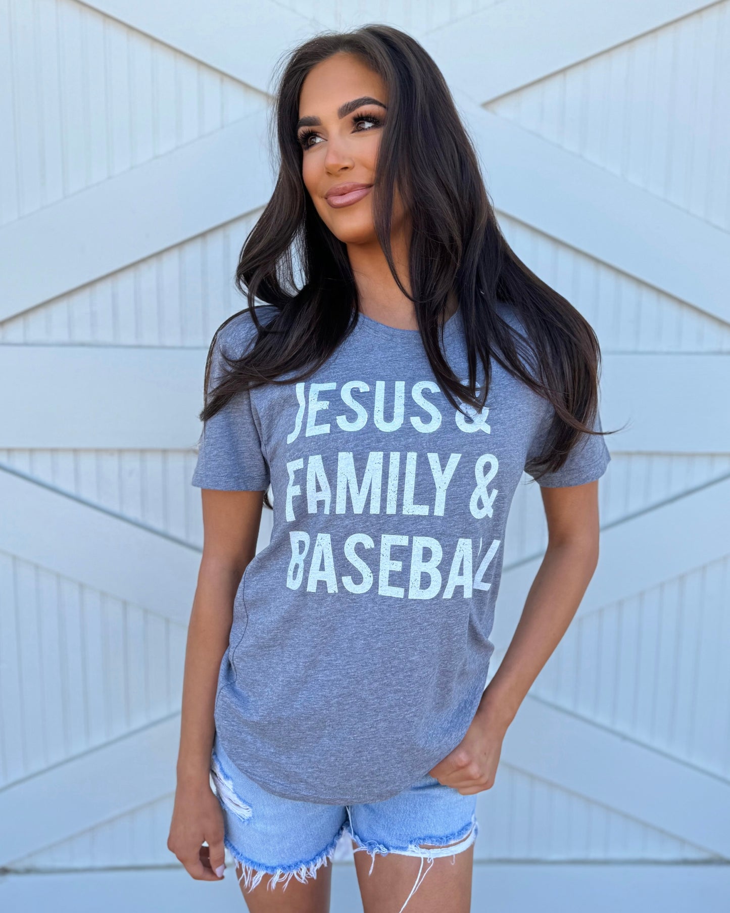 Super Soft Tri-Blend "Jesus Family Baseball" Short Sleeve Unisex Tee
