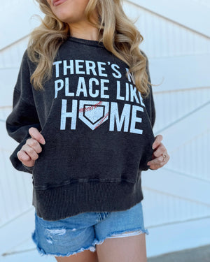 Cozy “There’s No Place Like Home” Cropped Pullover - Live Love Gameday®