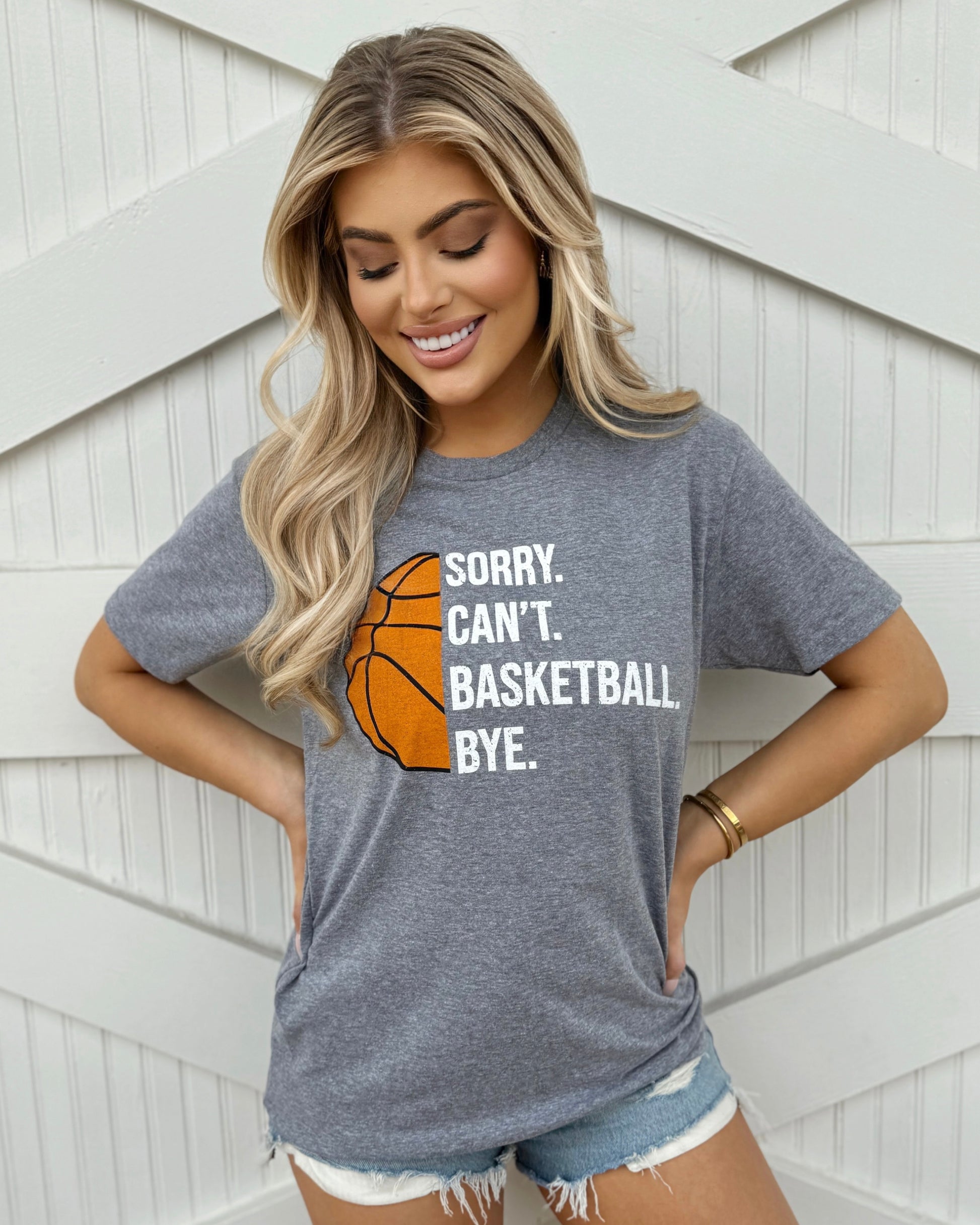 Unisex SORRY. CAN’T. BASKETBALL. BYE. Comfy Tee - Live Love Gameday®