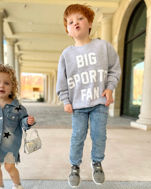 Youth “BIG SPORTS FAN” Cozy Pullover - Live Love Gameday®