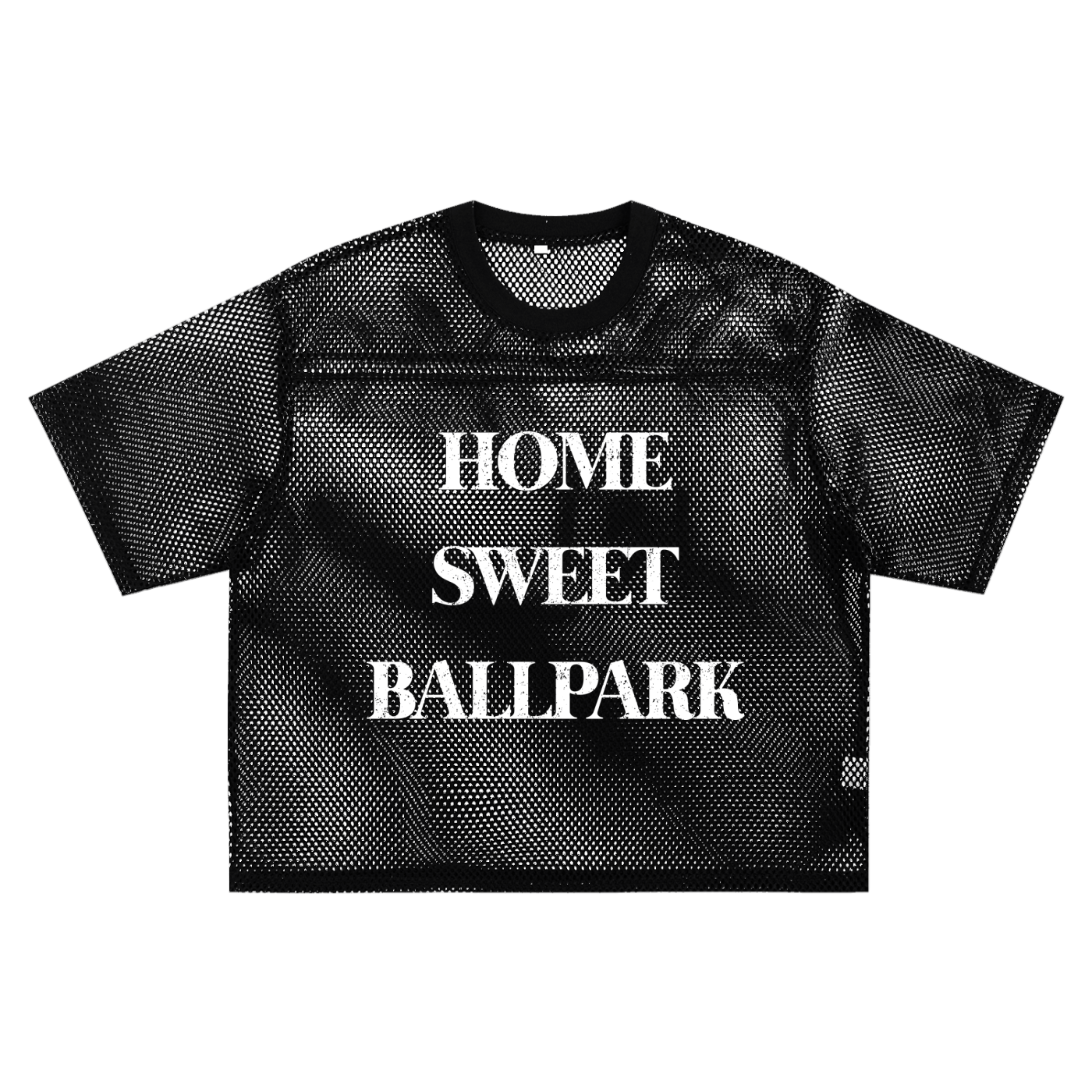 "Home Sweet Ballpark" See-Through Boxy Net Tee