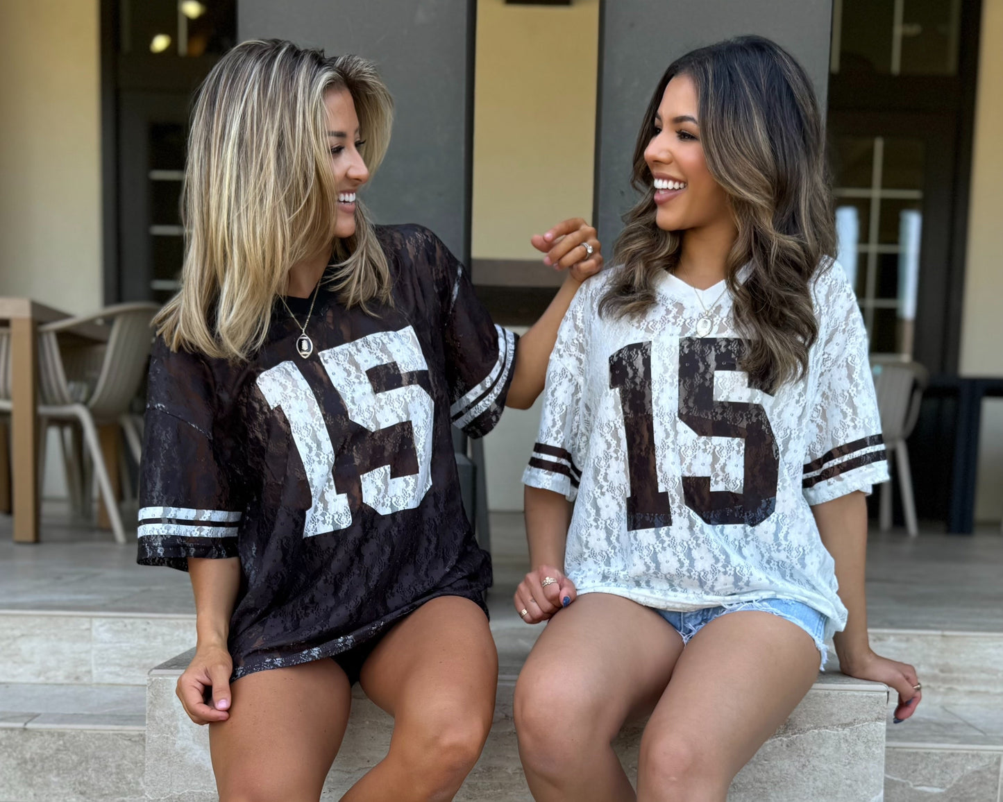 White Lace "It's Game Time" Jersey