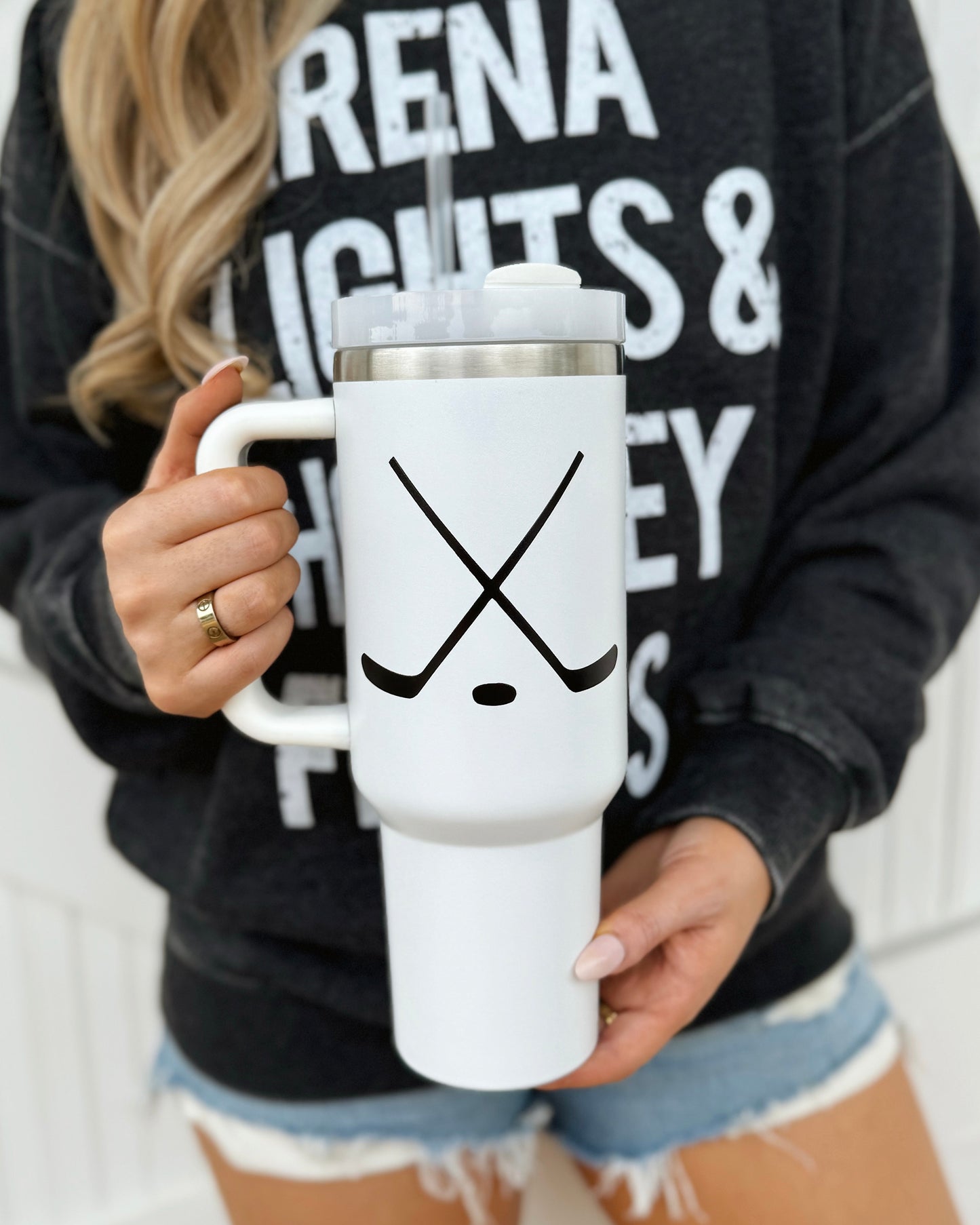 Pre-Order: Unisex Hockey 40 Oz. Tumbler (Ships Approx. 6/15) - Live Love Gameday®