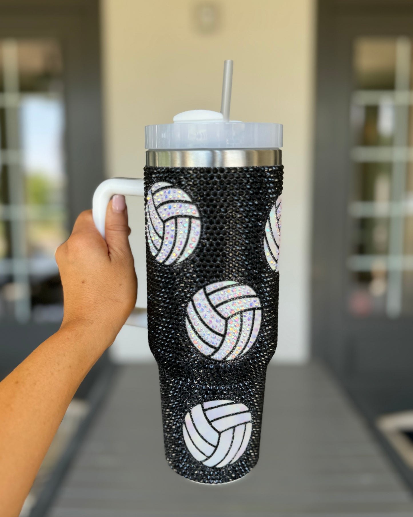 Pre-Order: 40 Oz. Crystal Volleyball Tumbler (Ships Approx. 6/30) - Live Love Gameday®