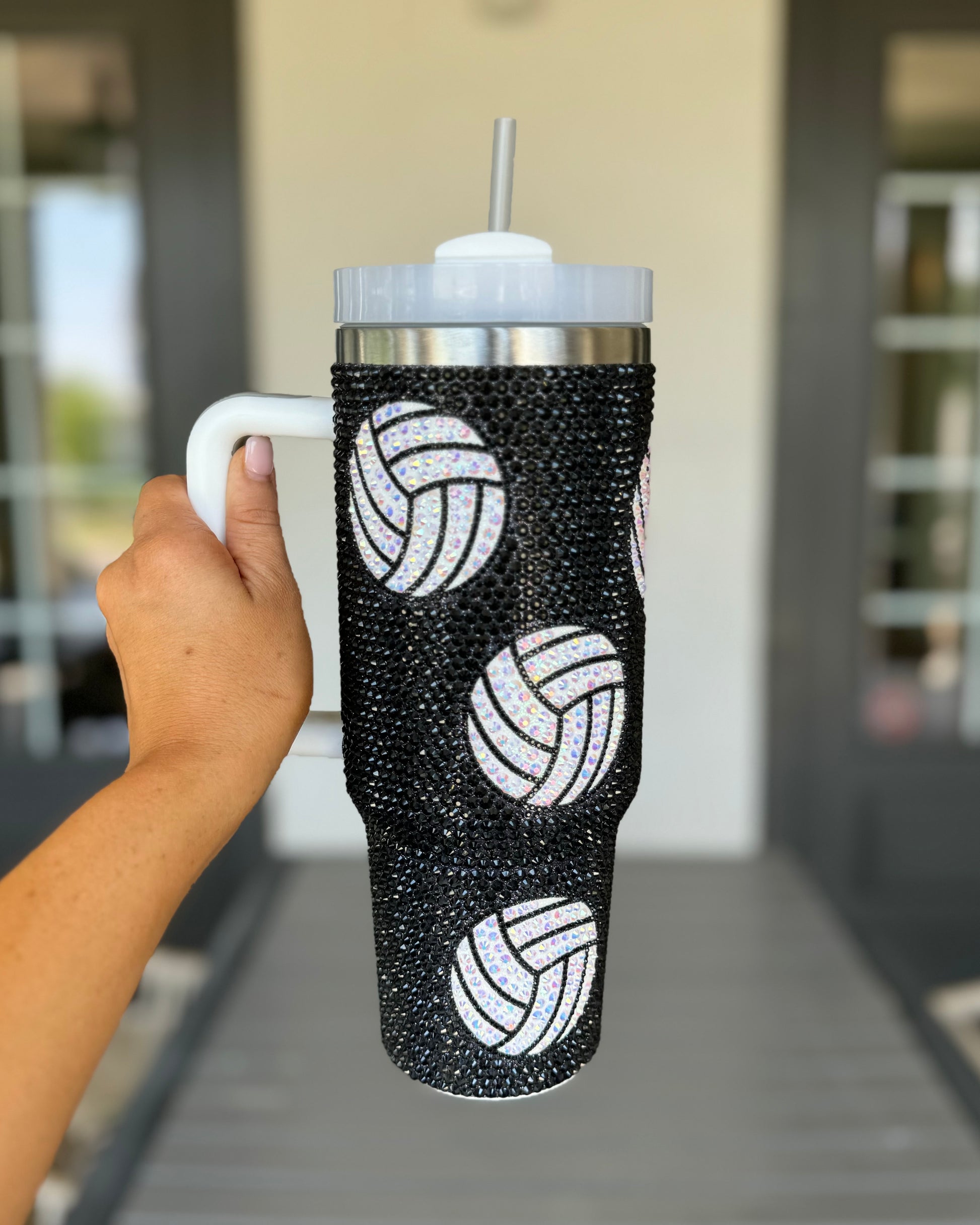 Pre-Order: 40 Oz. Crystal Volleyball Tumbler (Ships Approx. 6/30) - Live Love Gameday®