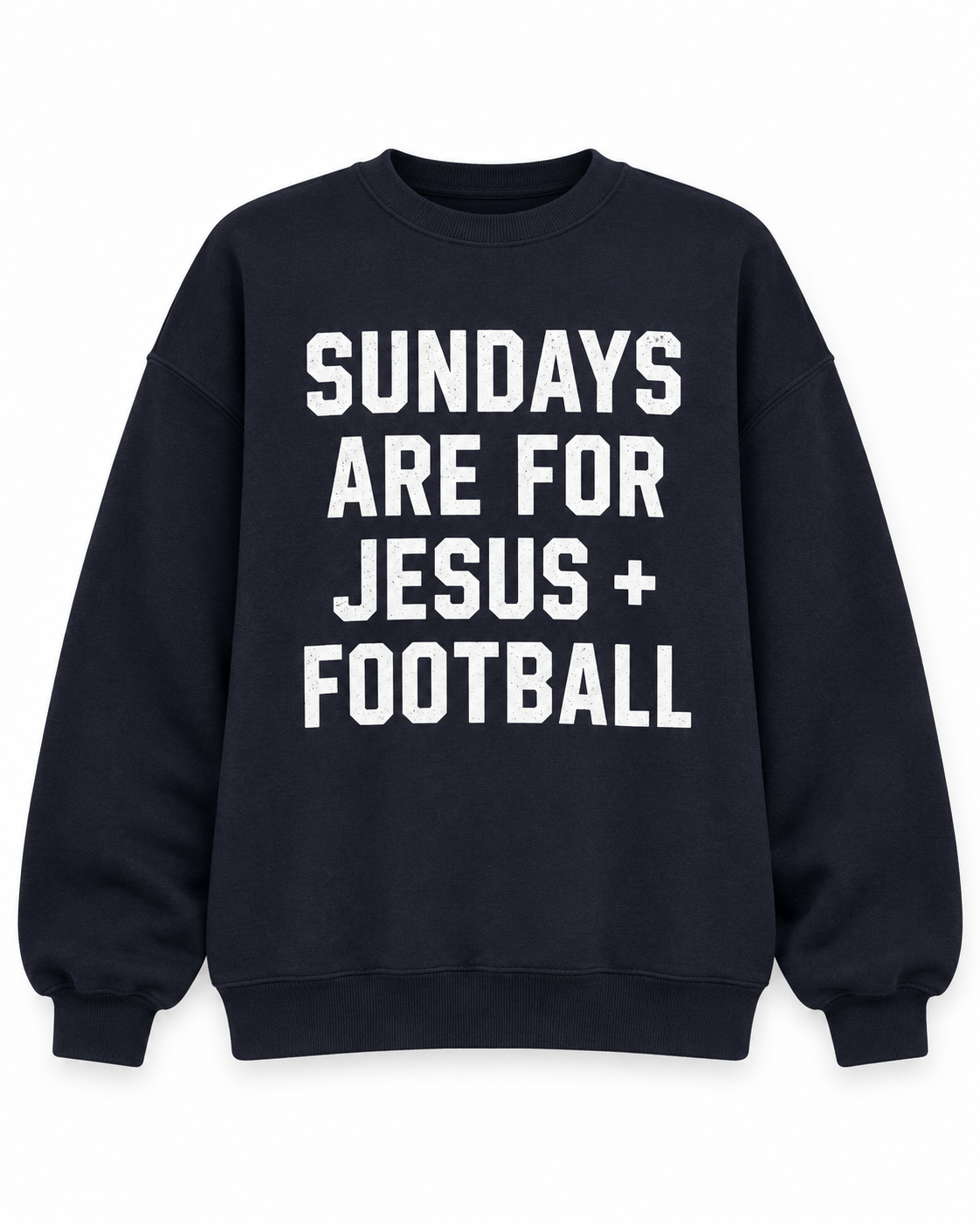 Black "Sundays Are For Jesus + Football" Sweatshirt