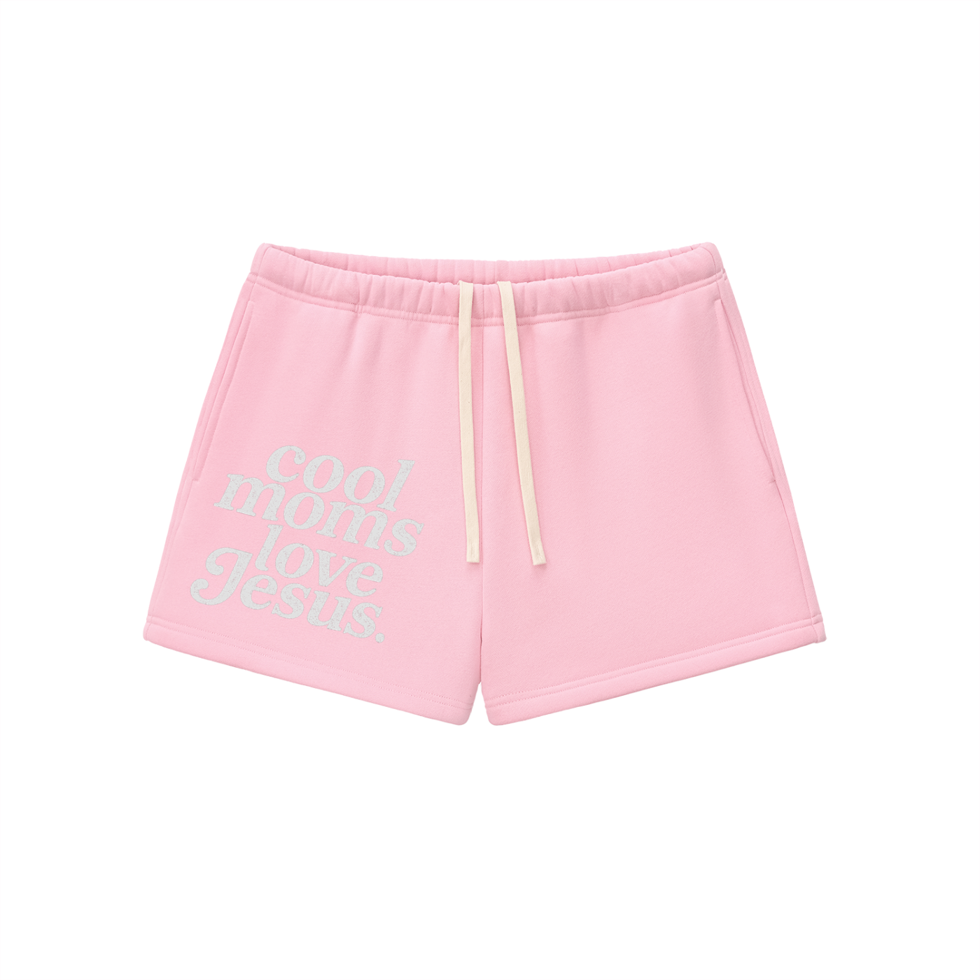 "Cool Moms Love Jesus" Essential Fleece Drawstring Sweatshorts