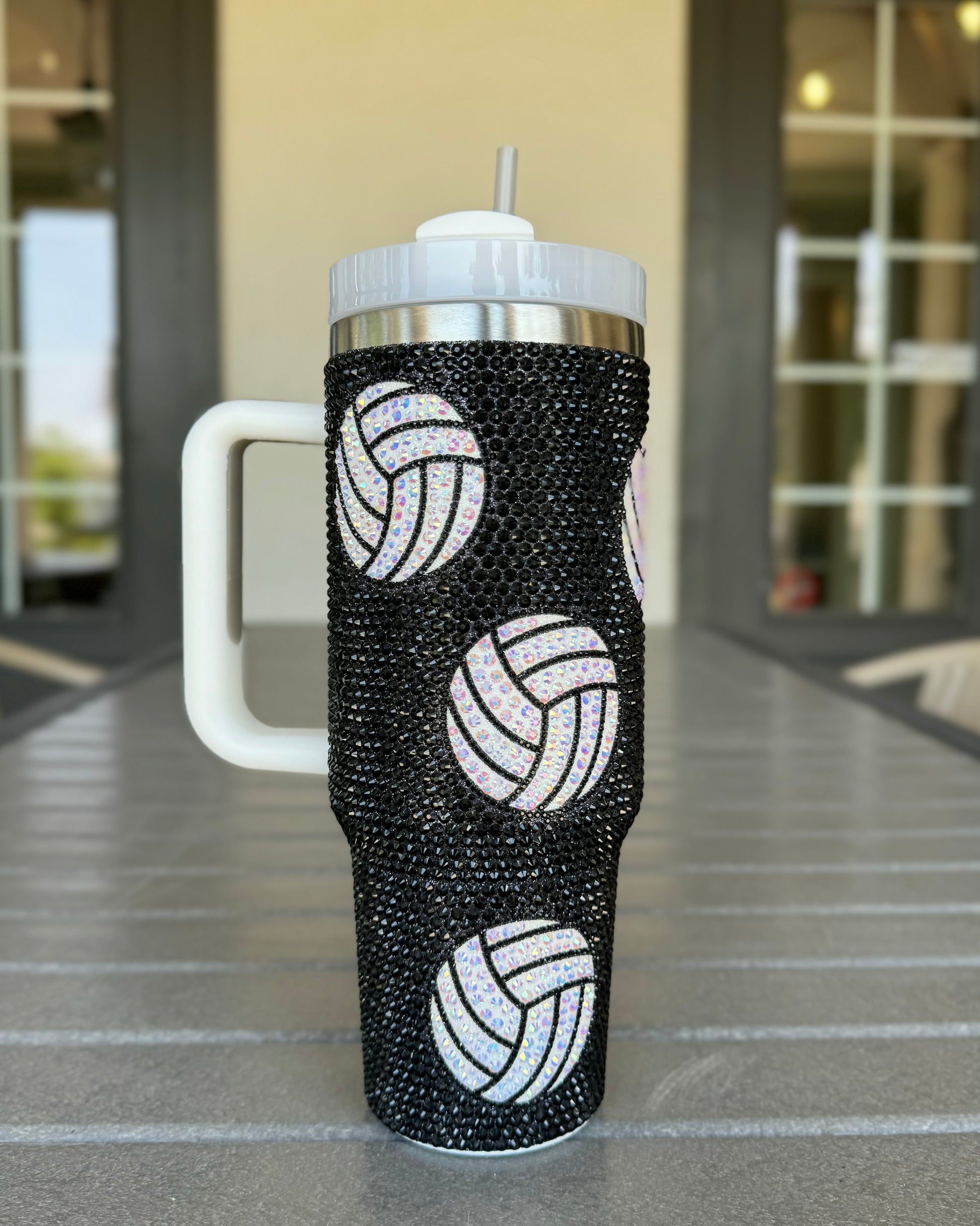 Pre-Order: 40 Oz. Crystal Volleyball Tumbler (Ships Approx. 6/30) - Live Love Gameday®