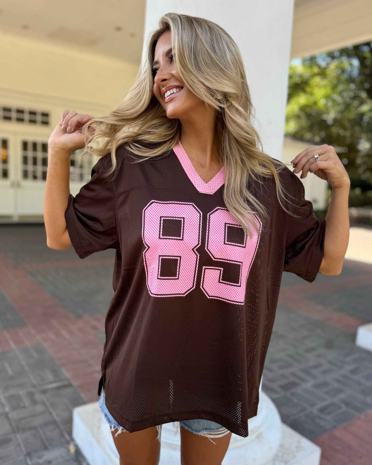 Coffee + Bubblegum Oversized "89" Jersey