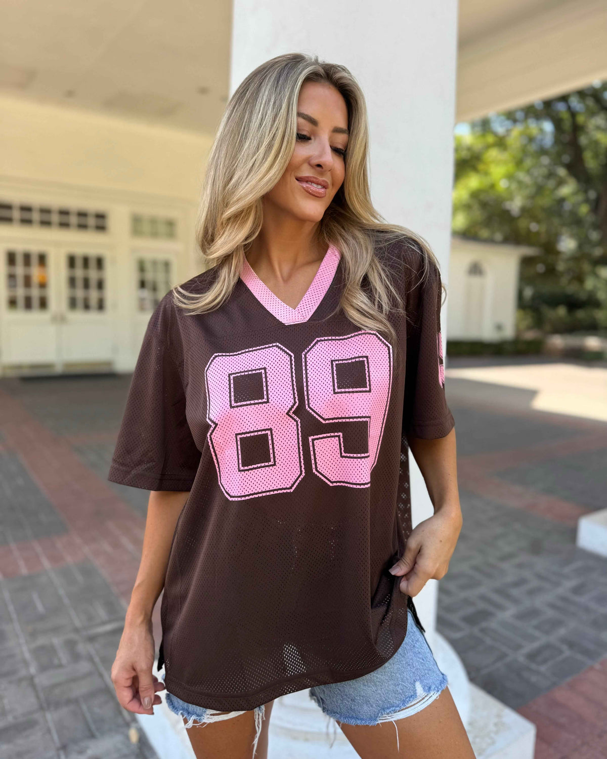 Coffee + Bubblegum Oversized "89" Jersey