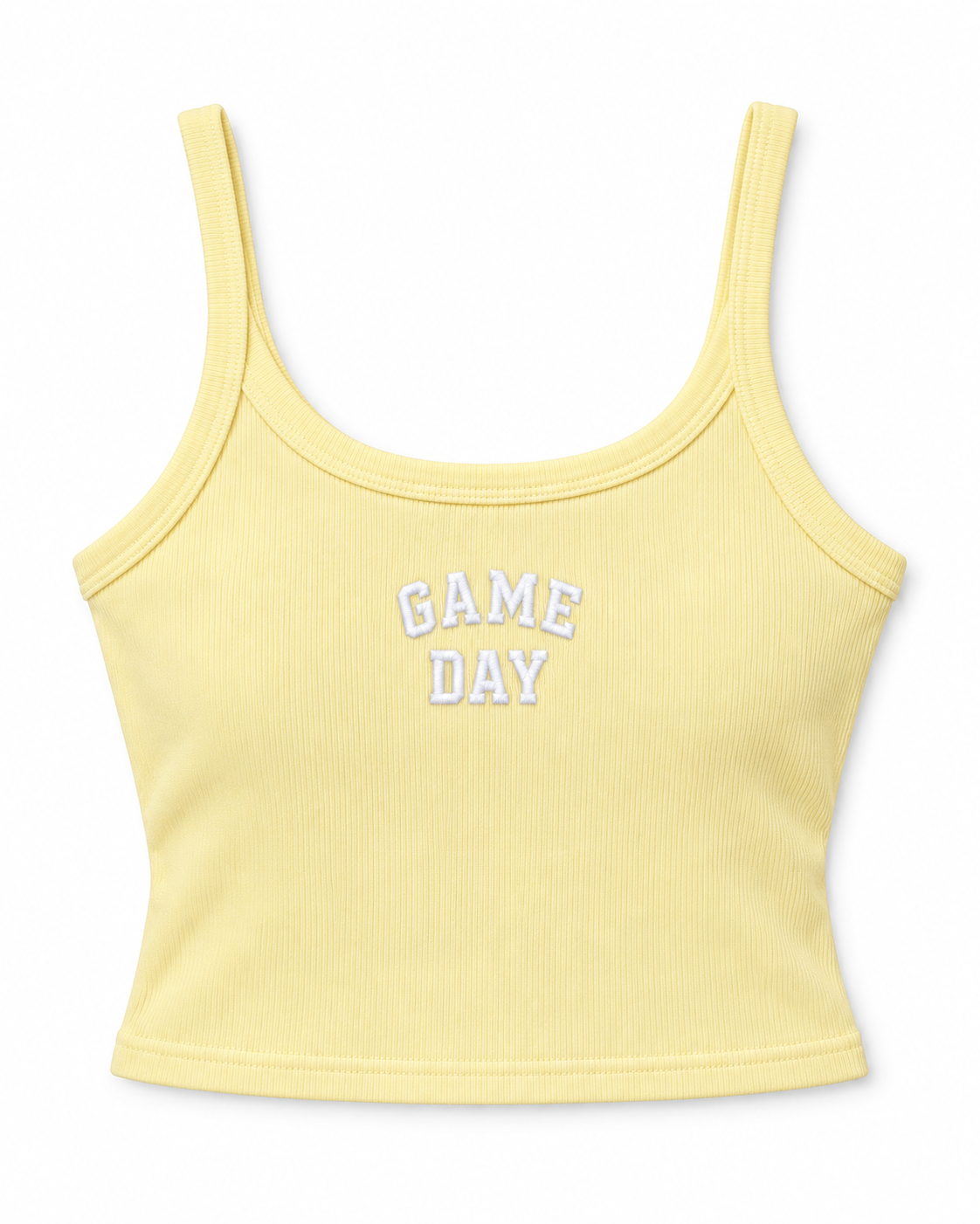Yellow "Game Day" Ribbed Tank