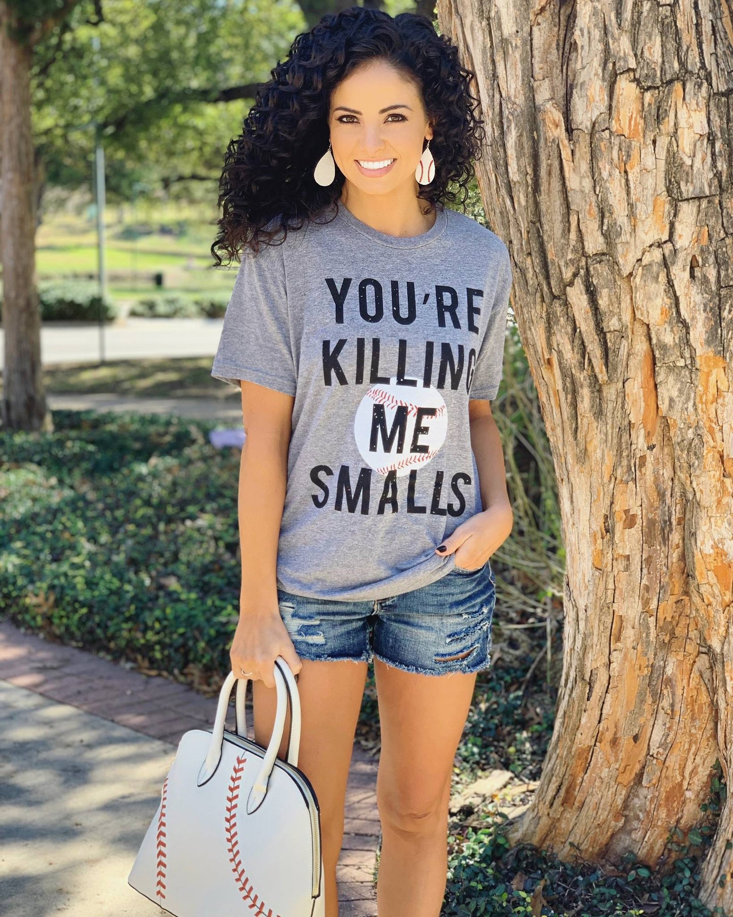 Super Soft Heather Gray Tri-Blend "Smalls" Unisex Tee