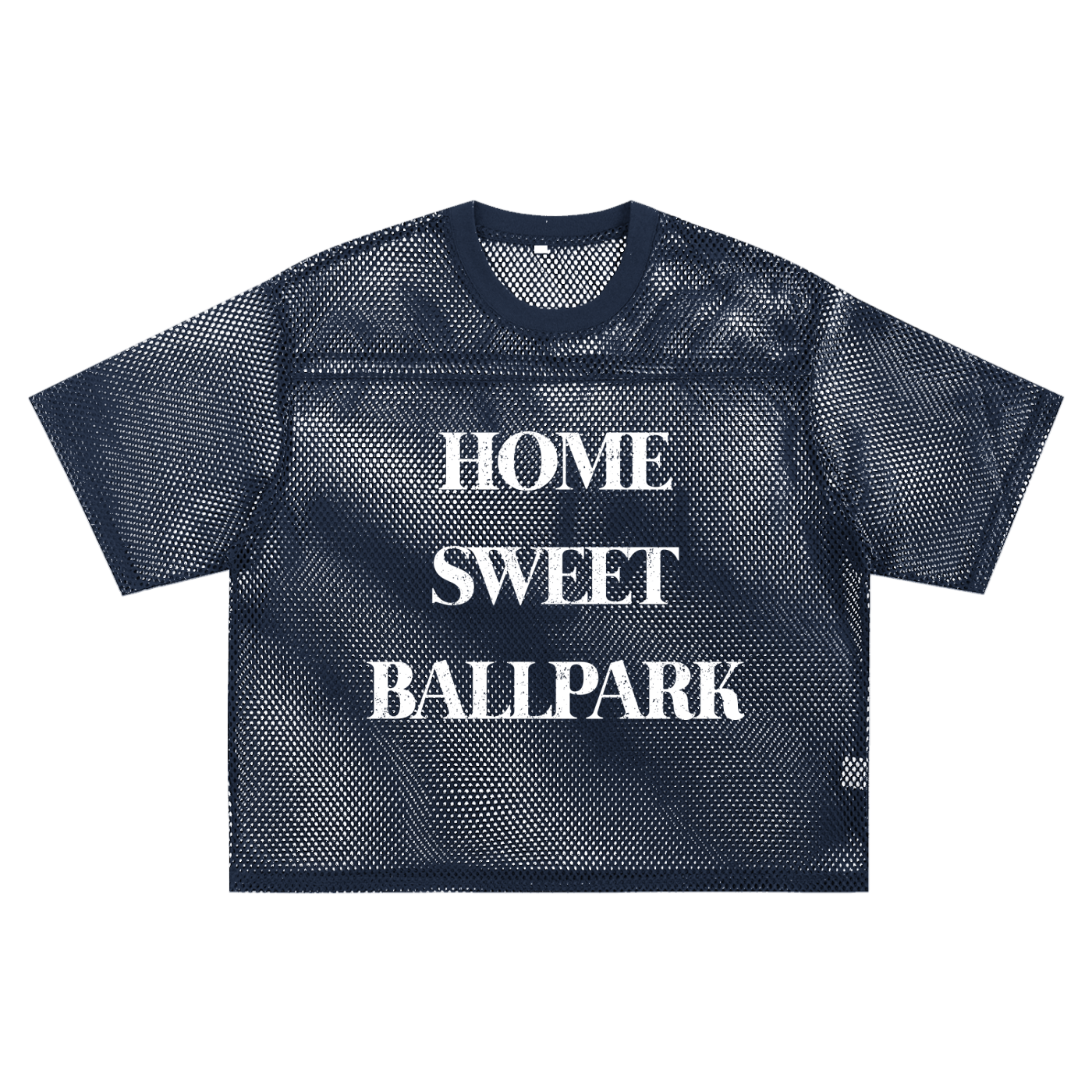 "Home Sweet Ballpark" See-Through Boxy Net Tee
