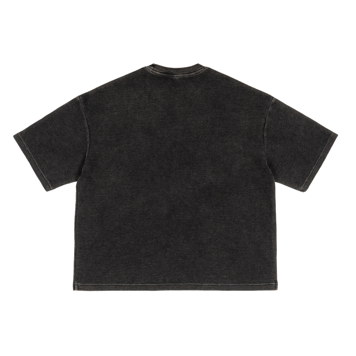 "11" Textured Waffle-Washed Boxy Tee
