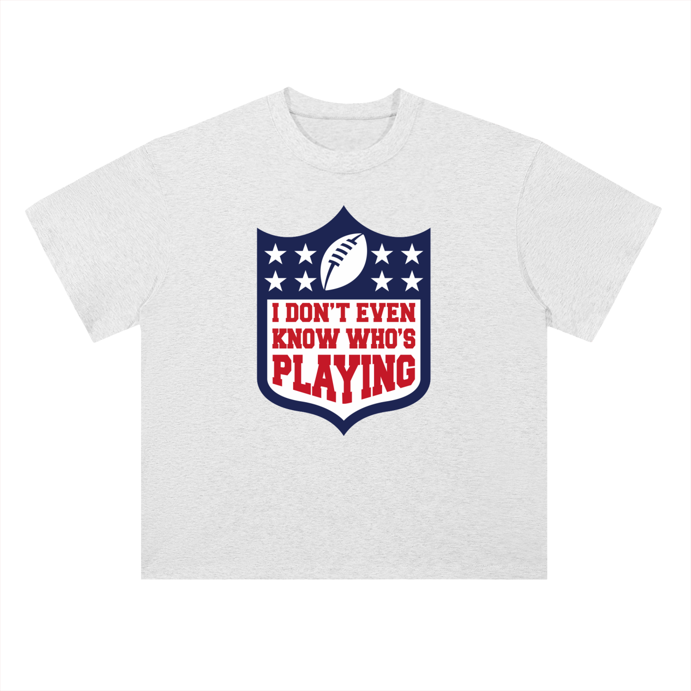 "Who Is Playing?" Heavyweight Drop-Shoulder Cotton Tee