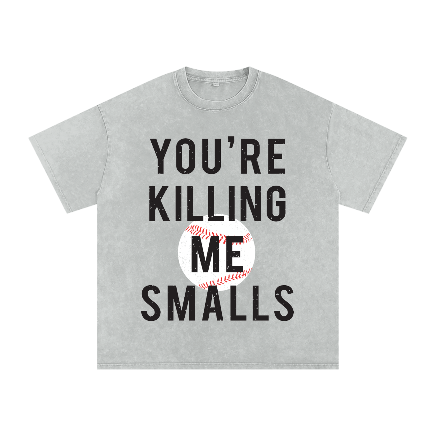 "Smalls" Snow Washed Oversized Cotton Tee