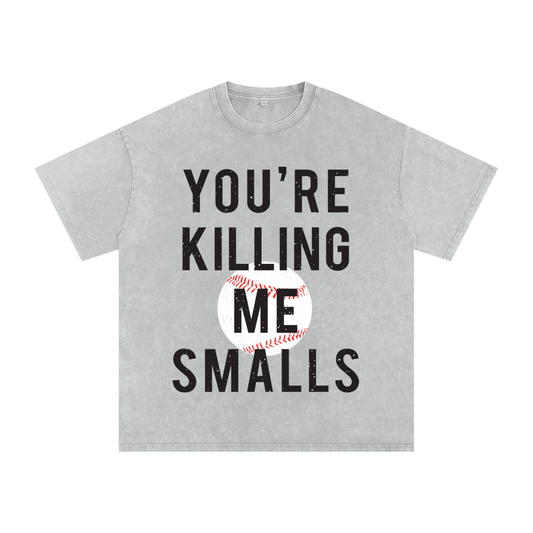 "Smalls" Snow Washed Oversized Cotton Tee