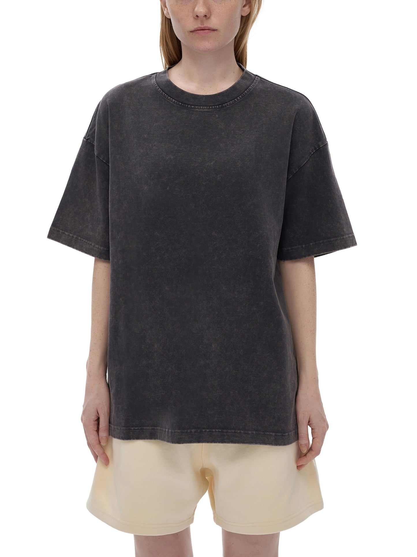 "F-Word" Snow-Washed Heavyweight Oversized Tee