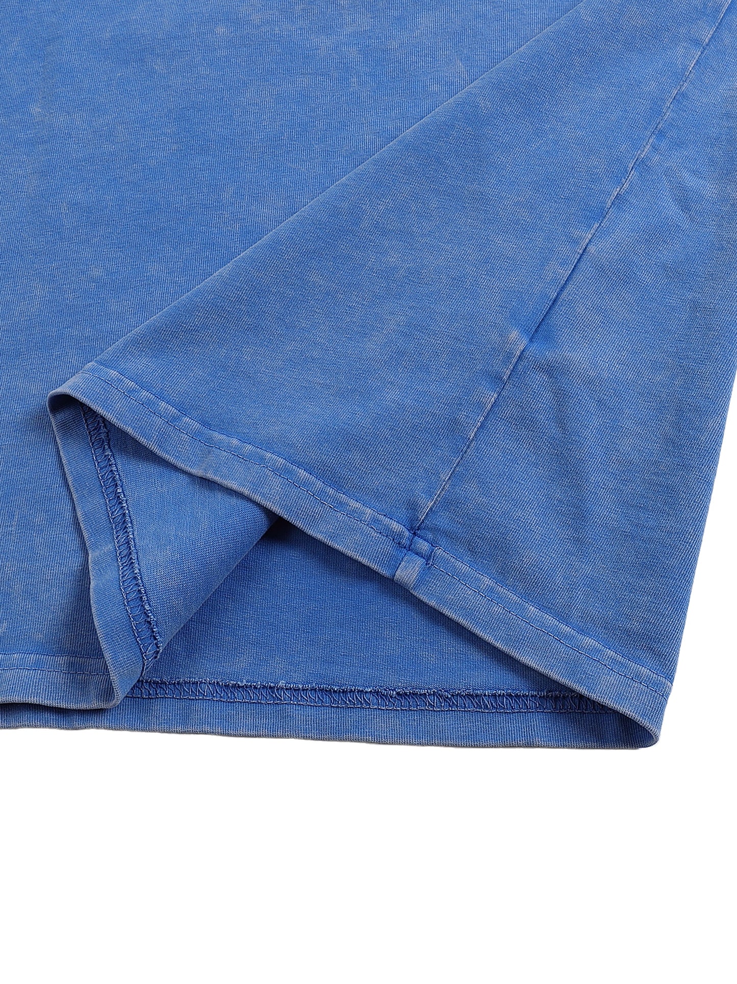 "Floral Glove" Snow-Washed Oversized Cotton Tee