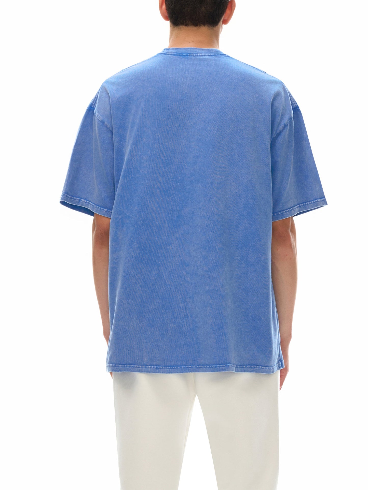 "Ballpark Club" Snow-Washed Oversized Cotton Tee