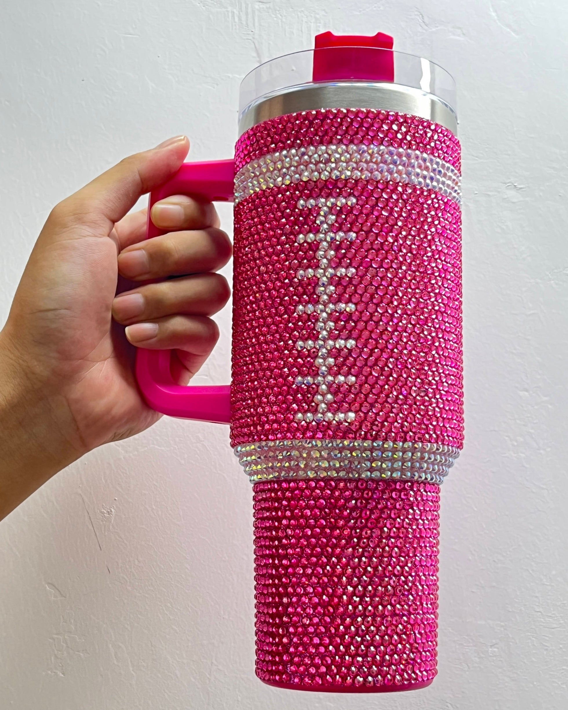 Wonderful time of the year Pink Christmas 40 oz 2 piece Tumbler