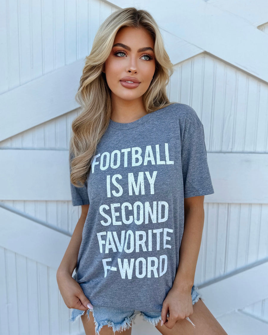 Unisex Football Is My Second Favorite F-Word Tee - Live Love Gameday®