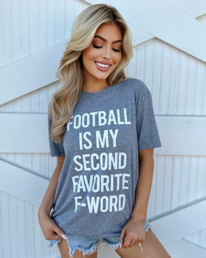 Unisex Football Is My Second Favorite F-Word Tee - Live Love Gameday®