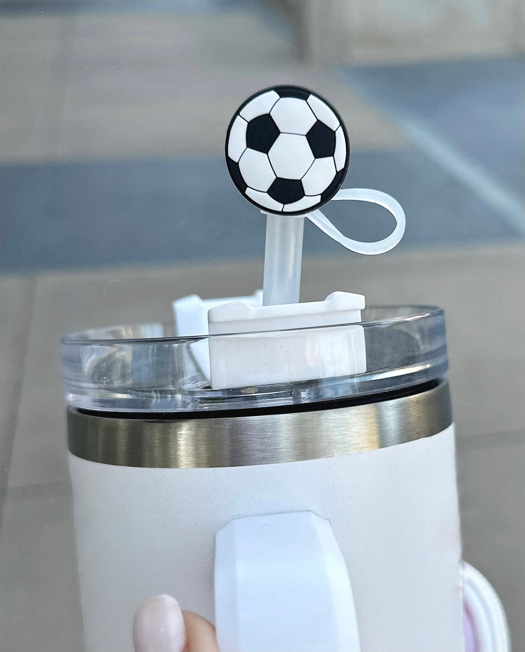 Soccer Tumbler Straw Topper - Live Love Gameday®