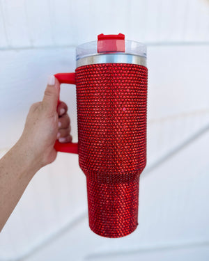 Crystal Solid Red Tumbler (Pre-Order Ships 9/1) - Live Love Gameday®