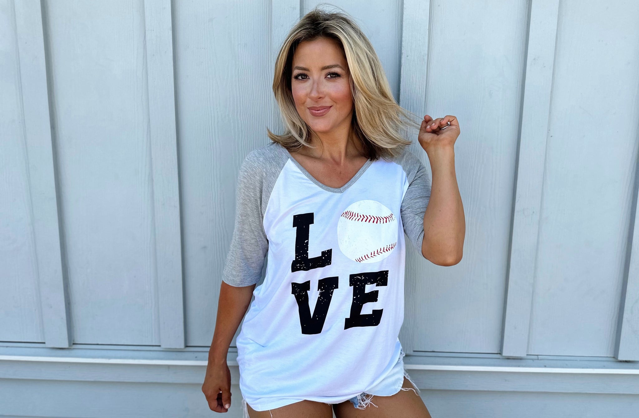 I Love Baseball | Yankees | Women's T-Shirt Heather Grey / L