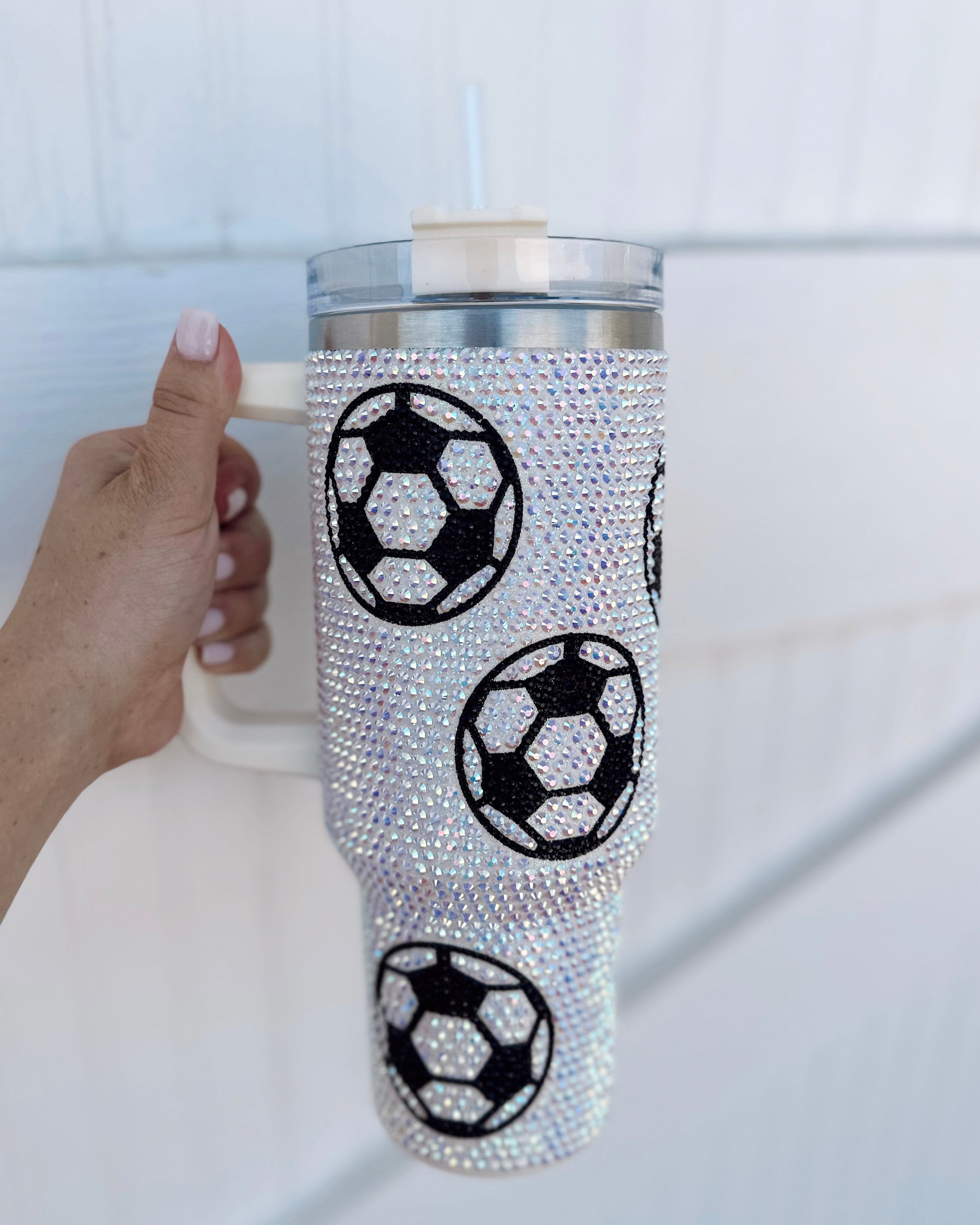 Crystal Soccer Tumbler (Pre-Order Ships 9/30) - Live Love Gameday®