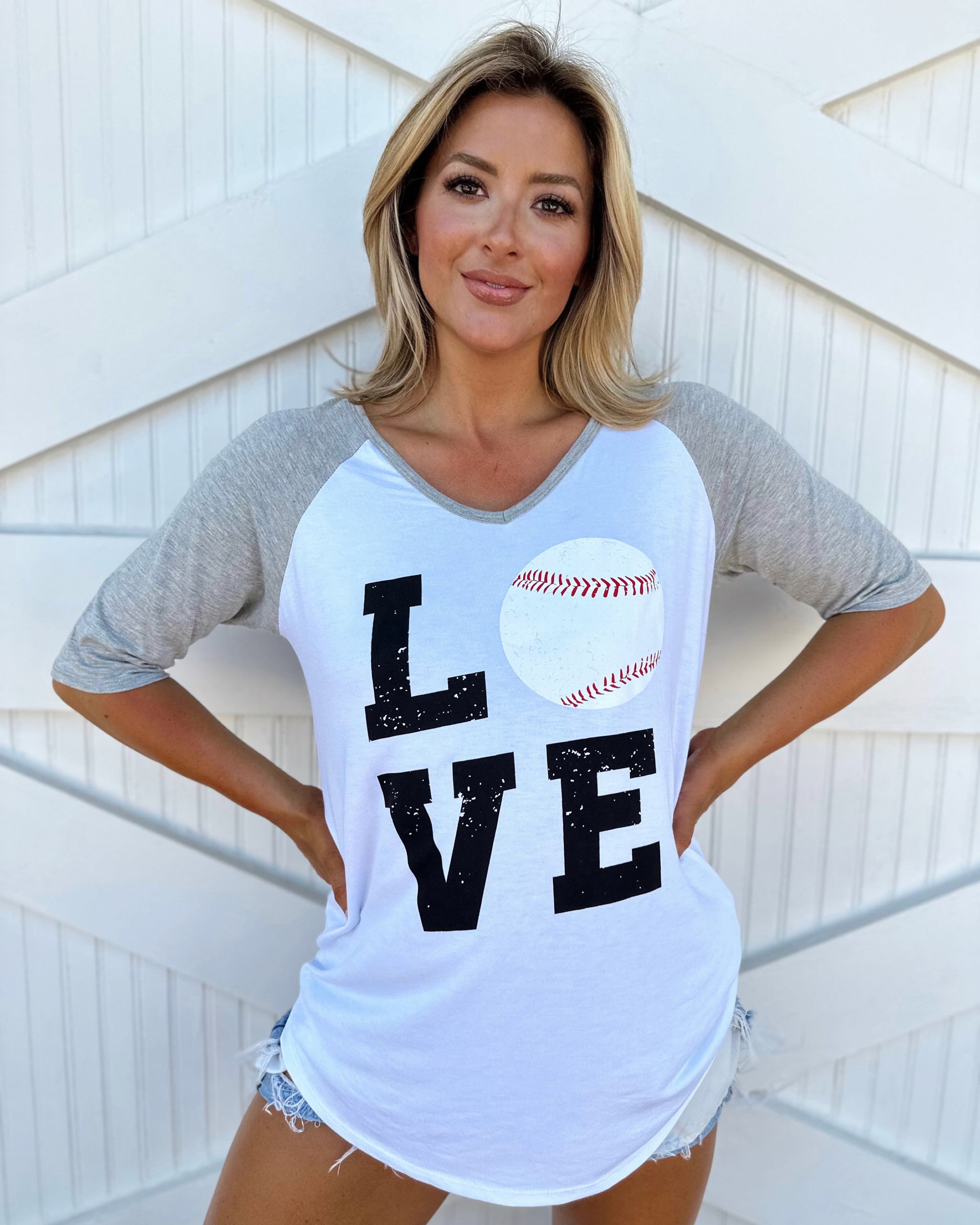 I Love Baseball | Yankees | Women's T-Shirt Heather Grey / L