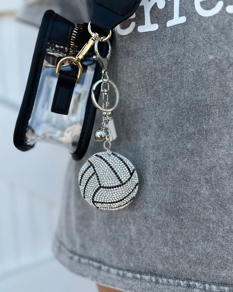 Volleyball Crystal Keychain (Pre-Order Ships 8/30) - Live Love Gameday®