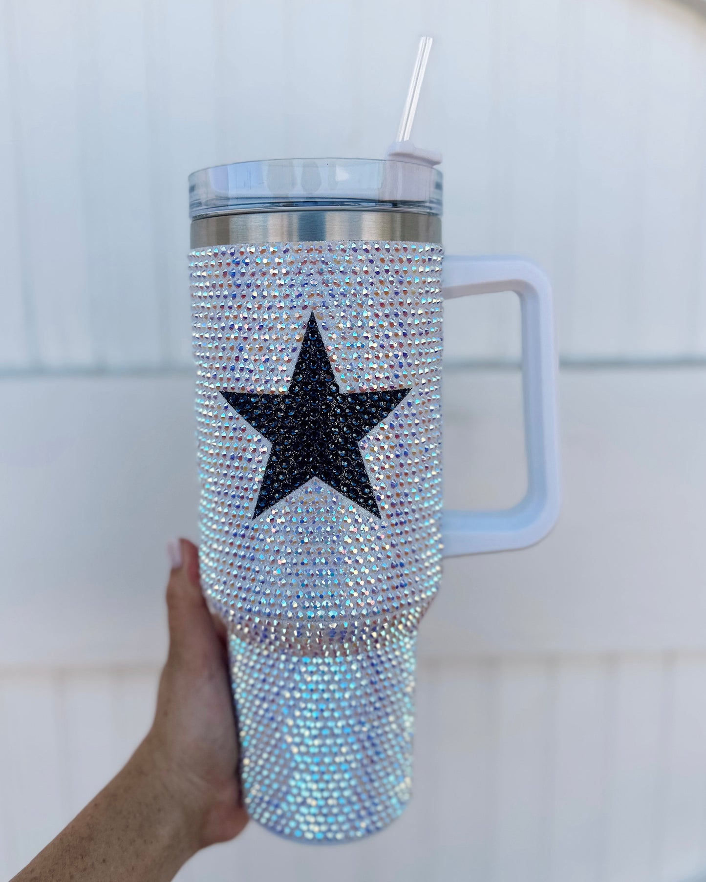 Crystal Navy Star Tumbler (Pre-Order Ships 9/30) - Live Love Gameday®