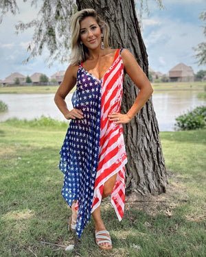 Patriotic Swimsuit Coverup - Live Love Gameday®